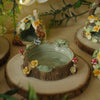 Miniature Woodland Trinket Dish Frog ( 5.5cm Width x 1.5cm Height)