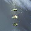 Frog Mushroom Themed Sun Catcher (with Cut Glass Crystals featuring platinum foiling for sparkle)