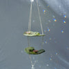 Two Tiered Larger Frog Sun Catcher (with Cut Glass Crystals featuring platinum foiling for sparkle)