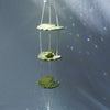 Frog Lily Pad Sun Catcher (with Cut Glass Crystals featuring platinum foiling for sparkle)