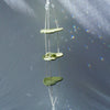 Frog Lily Pad Sun Catcher (with Cut Glass Crystals featuring platinum foiling for sparkle)