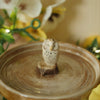 Owl Trinket Dish Coffee Colour (10cm Width)