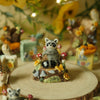Raccoon Sitting Log Trinket (5cm Tall x 4cm Width)