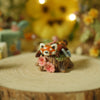 Laying Panda Mini Log Trinket (2.5cm Tall x 2.5cm Width)