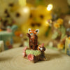 Blossom Panda Mini Log Trinket (4cm Tall x 2.5cm Width)