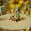 Two Frogs Mini Log Trinket (2.5cm Tall x 2.5cm Width)