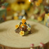 Jumping Fox Mini Log Trinket (2.5cm Tall x 2.5cm Width)