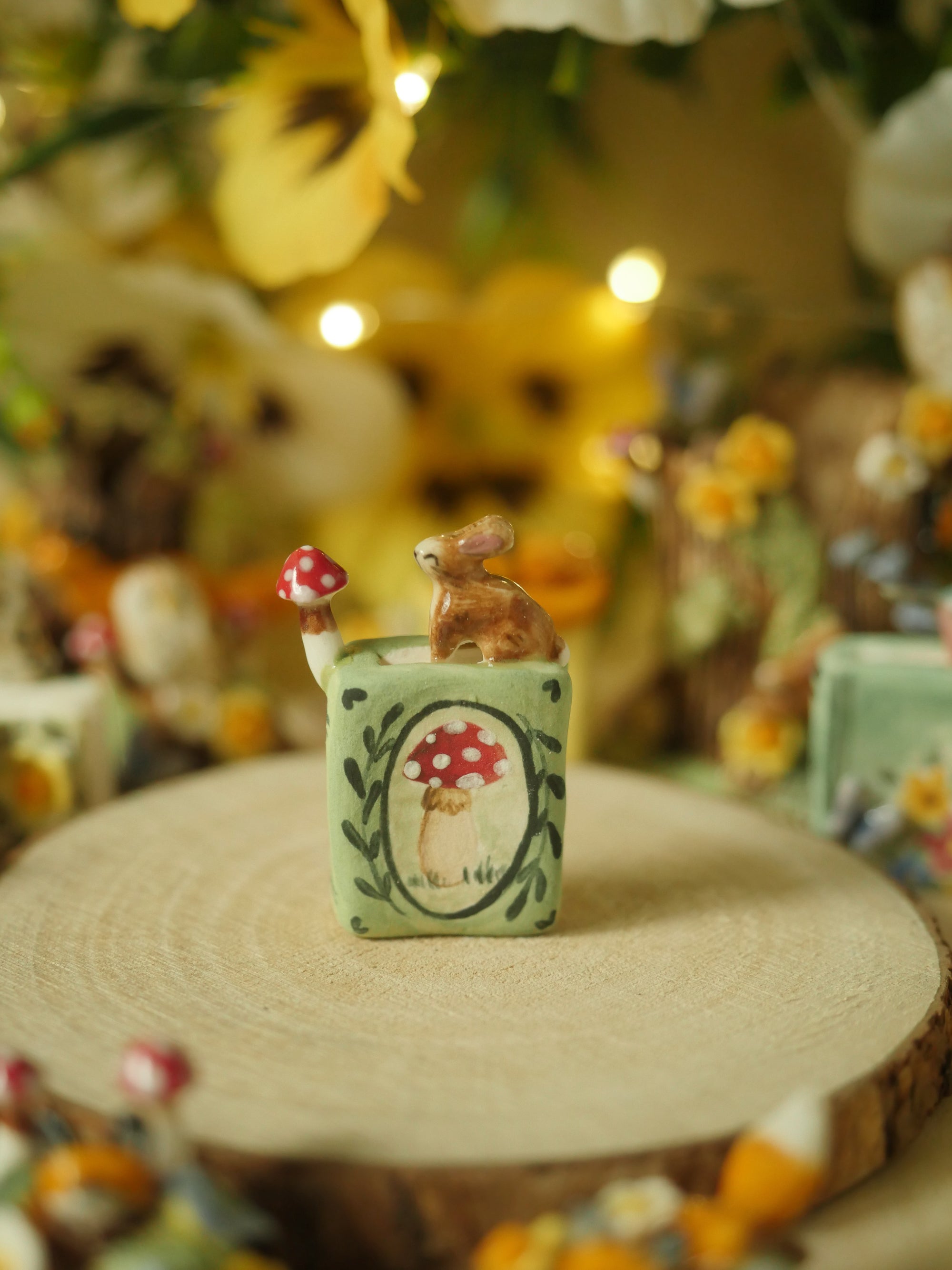 Rabbit Mini Book Sculpture  (3.5cm Tall x 2cm Width)