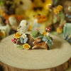 Barn Owl and Friends Log Trinket (2.5cm Height x 4.5cm Length)