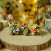 Running Fox and Friends Log Trinket (2.5cm Height x 5cm Length)