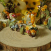 Running Fox and Friends Log Trinket (2.5cm Height x 5cm Length)
