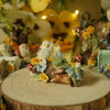 Barn Owl and Friends Log Trinket (2.5cm Height x 4.5cm Length)