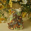 Porcelain Owl and Woodland Friends 360 Degree Sculpted Vase ( Full circumference is sculpted with animals) 11cm Width x 11cm Height