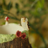 Porcelain Woodland Friends 360 Degree Sculpted Vase ( Full circumference is sculpted with animals) 9cm Width x 9cm Height