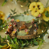 Red Panda Blossom Woodland Tree Pot (9cm width x 4.5cm height)