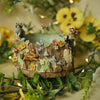 Raccoon and Friends Woodland Tree Pot (9cm width x 4.5cm height)