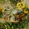 Fox and Owl Ancient Woodland Tree Pot (9cm width x 4cm height)