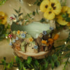 Fox and Owl Ancient Woodland Tree Pot (9cm width x 4cm height)