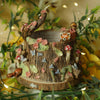 Red Panda Blossom Tree Stump Woodland Dish (7cm Width x 7cm Height)