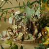 Otter and Fox Tree Stump Woodland Dish (7cm Width x 7cm Height)