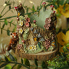 Red Panda Floral WoodlandTree Stump Dish (7cm Width x 7cm Height)