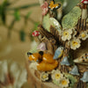 Woodland Friends Tree Stump Featuring Hanging Charm Elements Dish (7cm Width x 7cm Height)