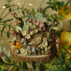 Woodland Friends Tree Stump Featuring Hanging Charm Elements Dish (7cm Width x 7cm Height)