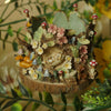 Woodland Friends Tree Stump Featuring Hanging Charm Elements Dish (7cm Width x 7cm Height)