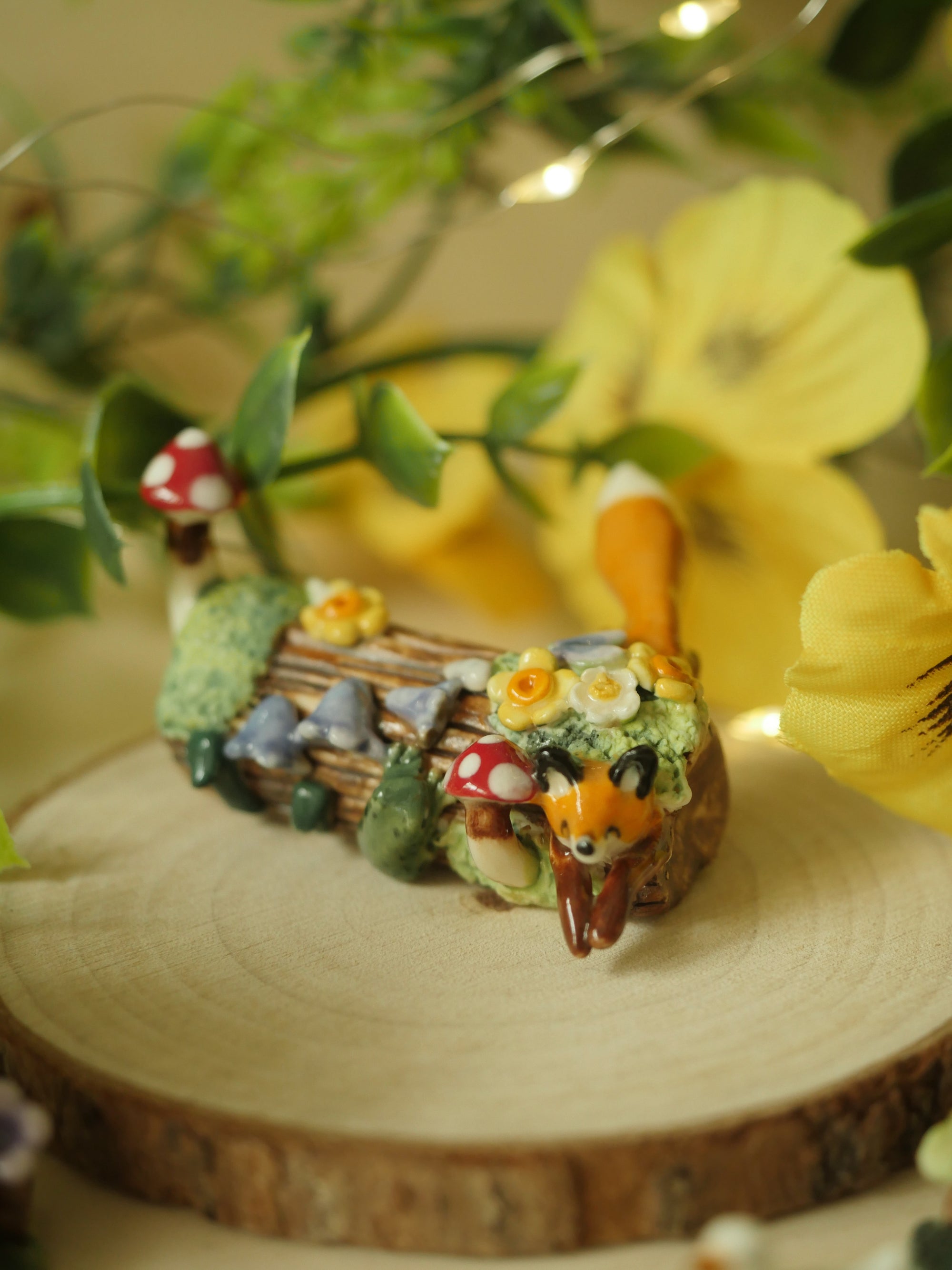 Fox Woodland Sculpture Log (6cm width)