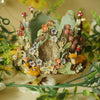 Woodland Garden Sculpture Foxes (10cm width x 7cm height)