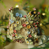Woodland Garden Sculpture Calico Cats (7cm width x 7cm height)
