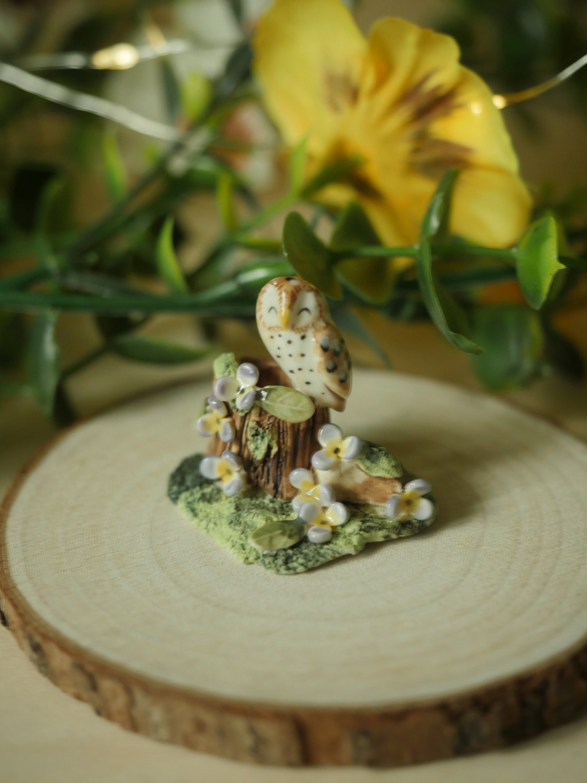 Owl Sculpture Trinket (5cm tall)