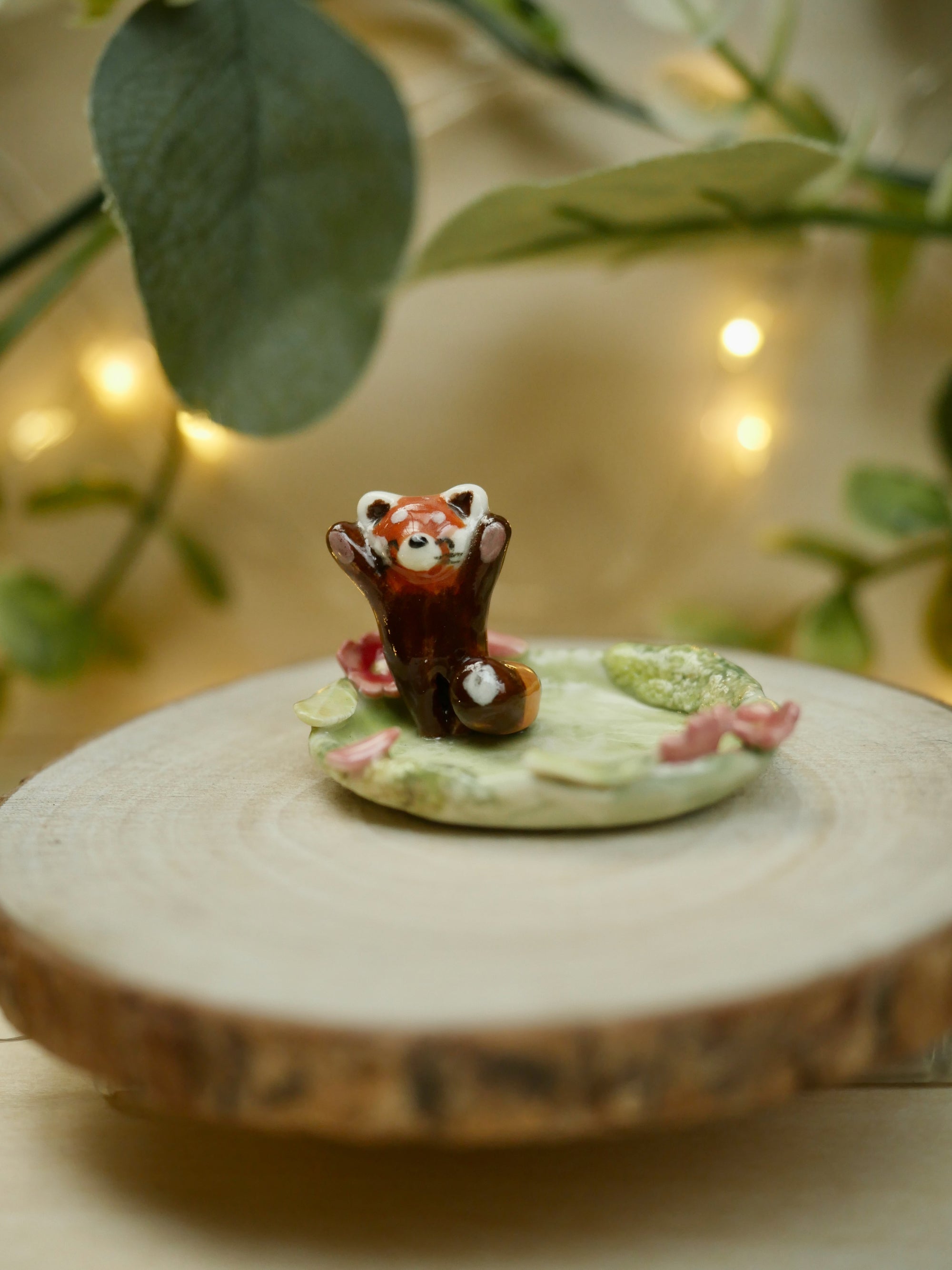 Tiny Red Panda Trinket ( 4cm width x 4.5cm length)