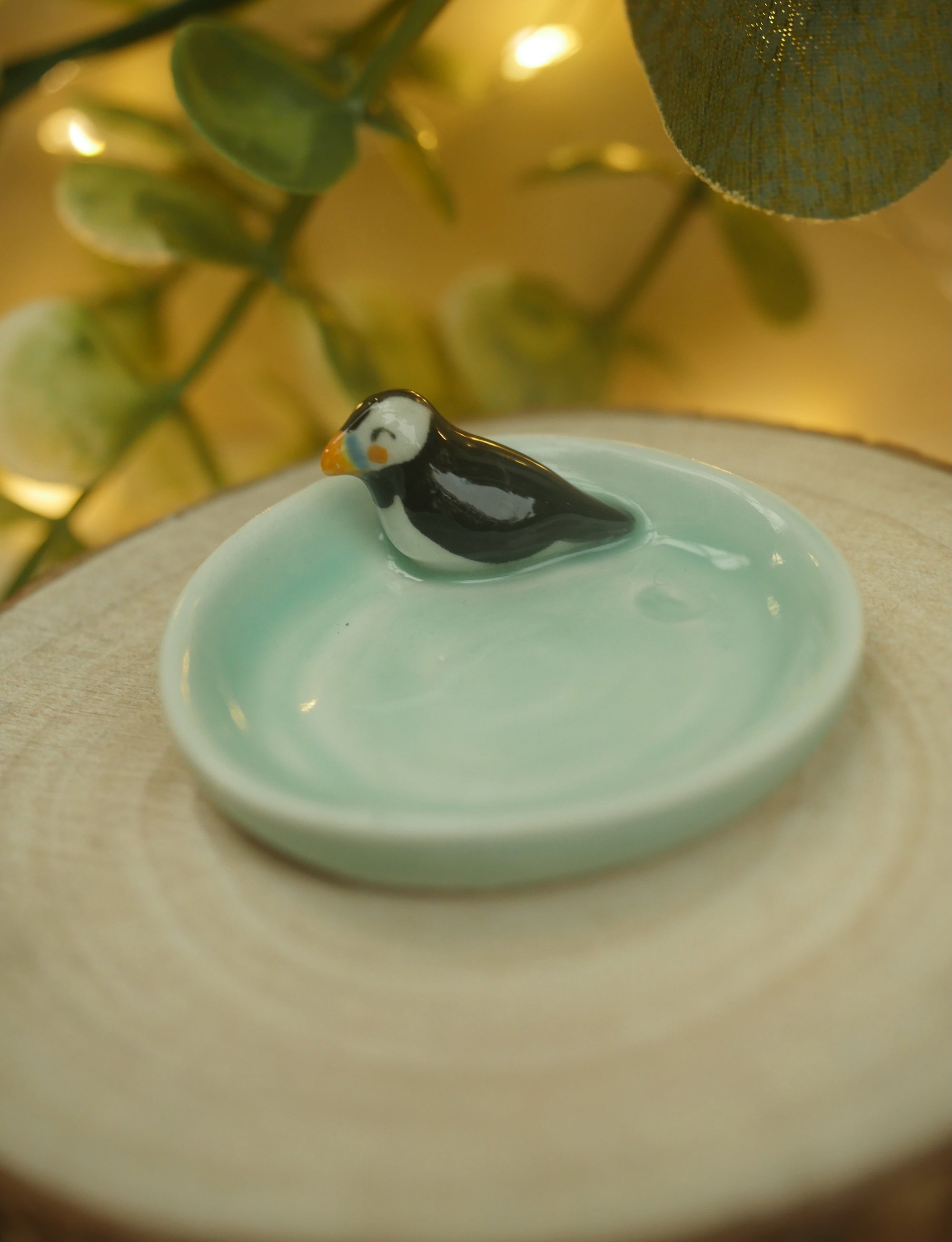 Tiny Puffin Dish (4.5cm width)