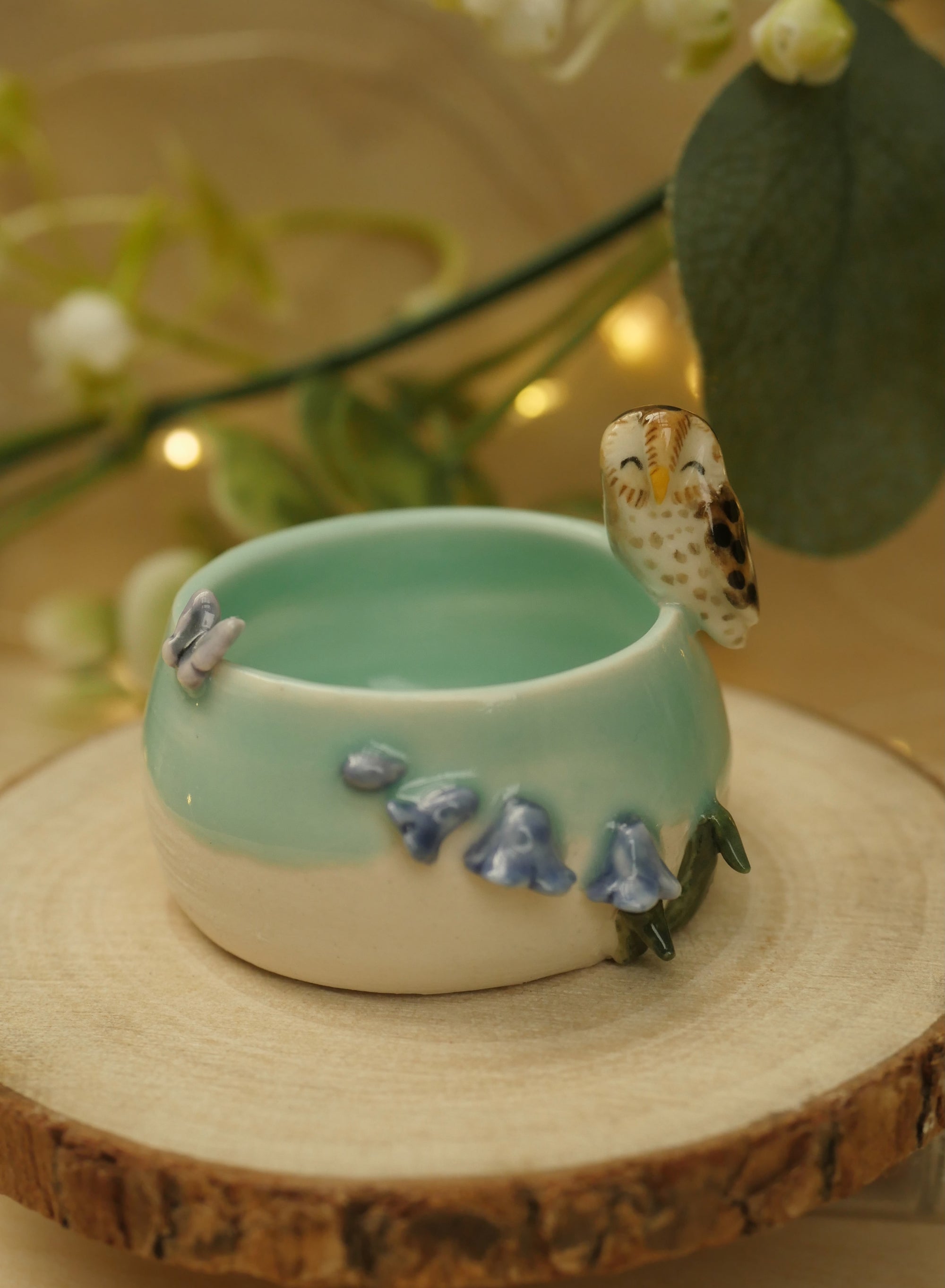 Barn Owl Vessel (4cm width x 2.5cm height)