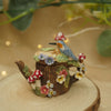 Mini Woodland Teapot Kingfisher Trinket Pot (Pot opening 2cm width x 2.5cm height)