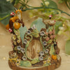 Woodland Fox and Pumpkins Vessel (8cm width x 8cm height)