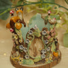 Woodland Fox and Pumpkins Vessel (8cm width x 8cm height)