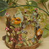 Woodland Foxes and Birds Vessel (8cm width x 8cm height)