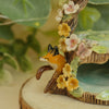 Woodland Archway Owl and fox ( 7cm width x 8cm Height)