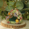 Woodland Dome Owl and Pumpkins ( 6cm width x 7cm Height)
