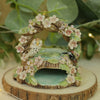 Woodland Archway Owl and Flowers ( 7cm width x 8cm Height)