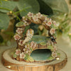 Woodland Archway Owl and Flowers ( 7cm width x 8cm Height)