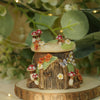 Woodland Trinket Pot Floral House  ( 5cm width x 6cm Height)