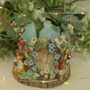 Woodland Floral Cat Vessel  ( 7cm width x 8cm Height)