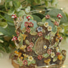 Woodland Autumnal Fox and Owl Vessel  ( 7cm width x 8cm Height)