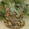 Woodland Autumnal Fox and Owl Vessel  ( 7cm width x 8cm Height)
