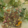 Woodland Autumnal Fox Stretching and Owl ( 7cm width x 8cm Height)