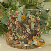 Woodland Autumnal Fox Vessel  ( 7cm width x 8cm Height)