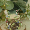 Woodland Trinket Pot Owl Cottage  ( 5cm width x 6cm Height)